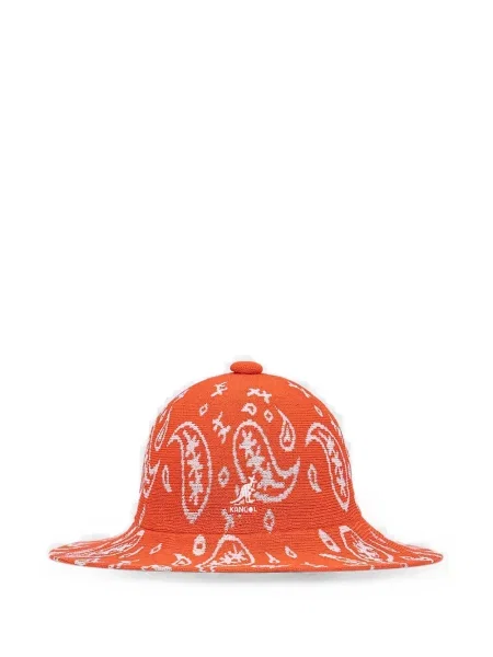 Pălărie Kangol cu model paisley portocaliu