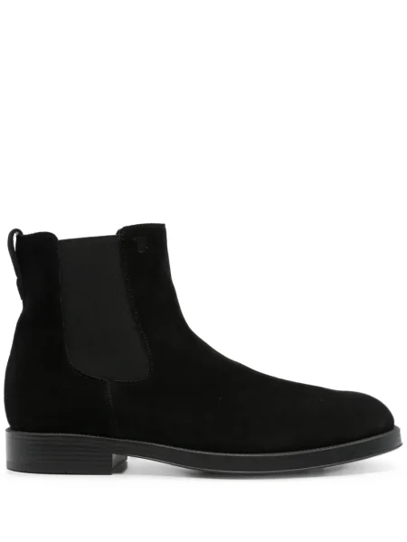 Botine chelsea Tod's din piele de căprioară negru