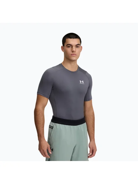 Tricou de antrenament pentru bărbați Under Armour HG Armour Comp castlerock/white alb