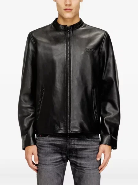 Geanta de piele Diesel negru