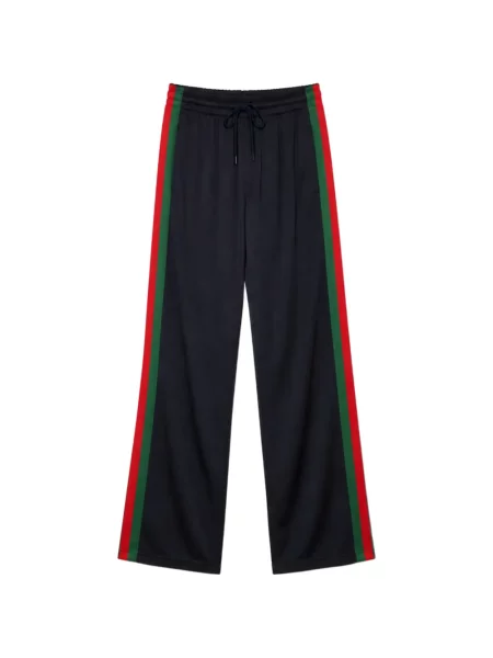Pantaloni Gucci de mătase albastru