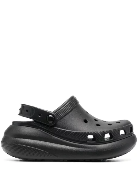 Papuci Crocs cu platformă negru