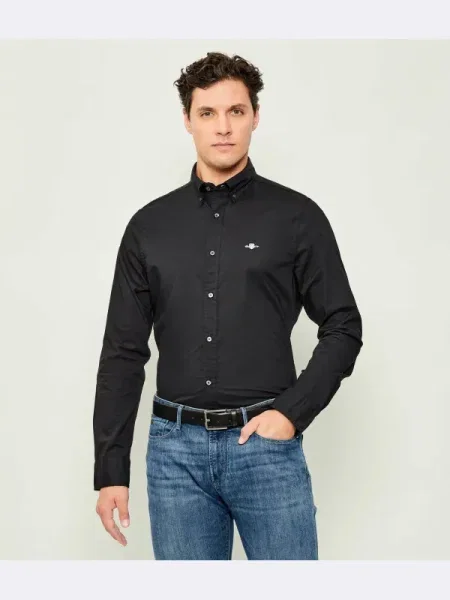 Gant Cămașă Poplin negru