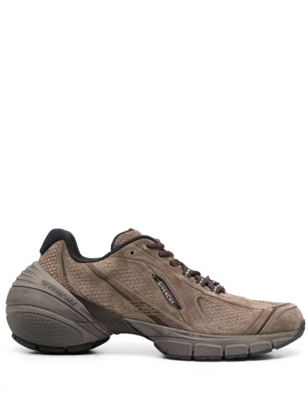Sneakerși Givenchy din piele de căprioară maro