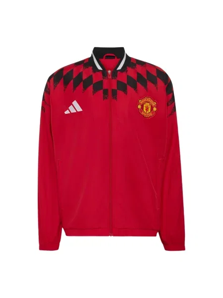 ADIDAS PERFORMANCE Μπουφάν άσκησης Manchester United Stadium κόκκινο / μαύρο λευκό