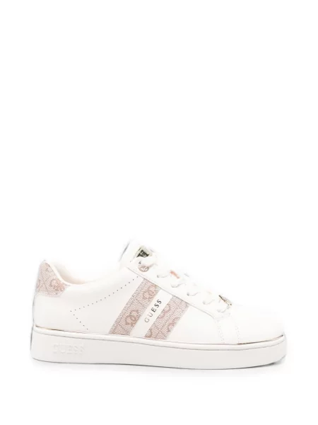 Sneakerși Guess din piele cu imagine