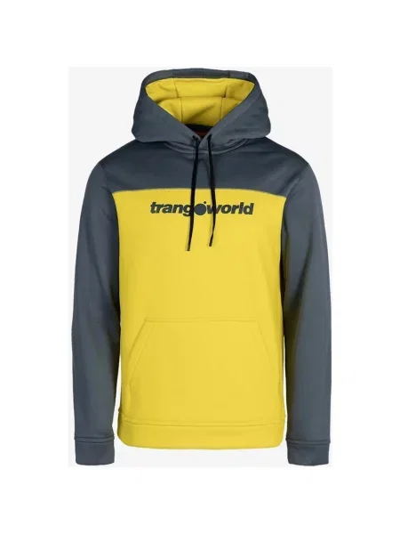 Bluza z kapturem Trangoworld Login żółty ciemny S niebieski