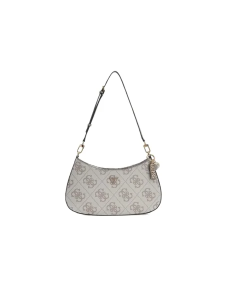 GUESS Ručna torbica Noelle taupe siva