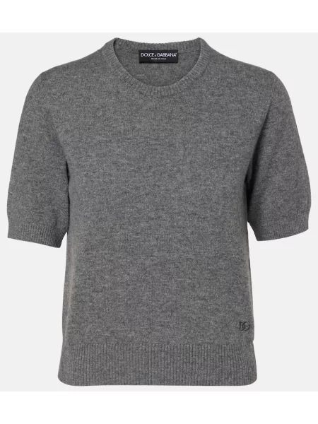 Pulover Dolce&gabbana din cașmir gri