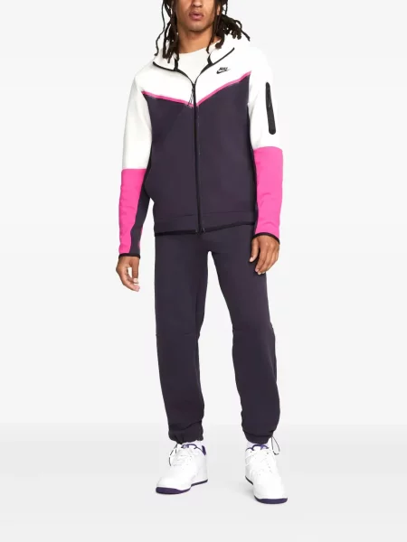 Majica s grafičkim motivom Nike od flisa s printom s kapuljačom plava