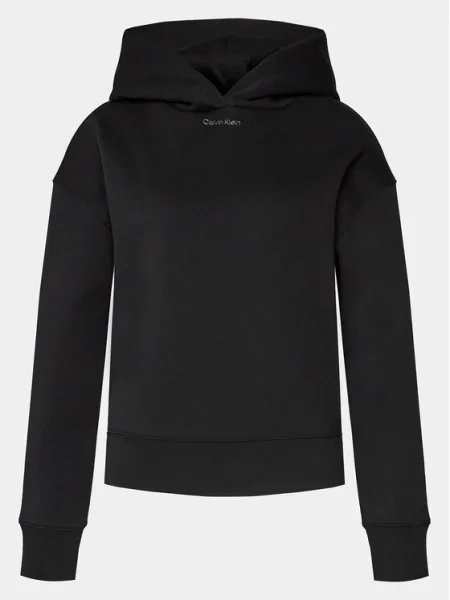 Calvin Klein Bluză Metallic Micro Logo negru