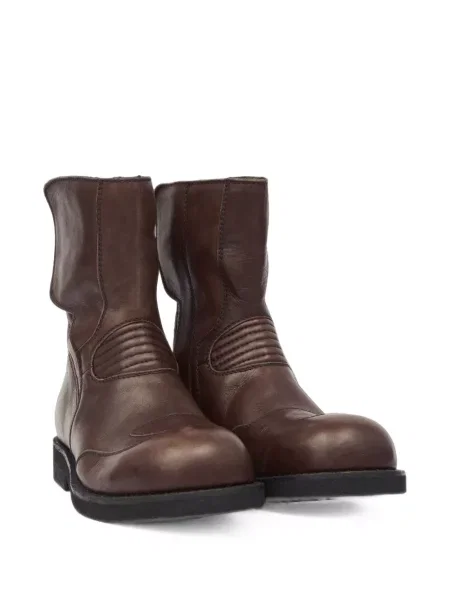 Matlasat cizme scurte Mm6 Maison Margiela din piele maro