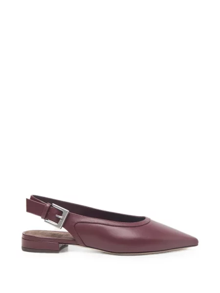 Pantofi cu toc Peserico din piele slingback roșu