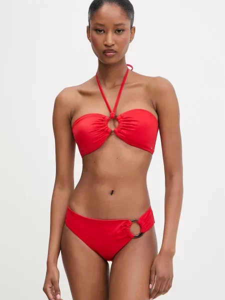 Tommy Hilfiger plavková podprsenka červená