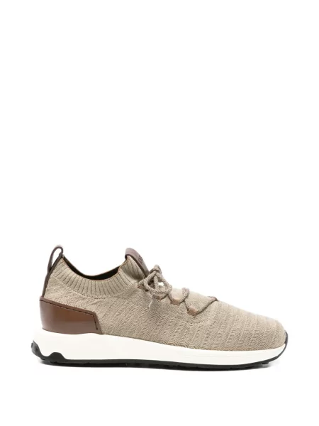 Sneakerși Tod's cu șireturi din dantelă