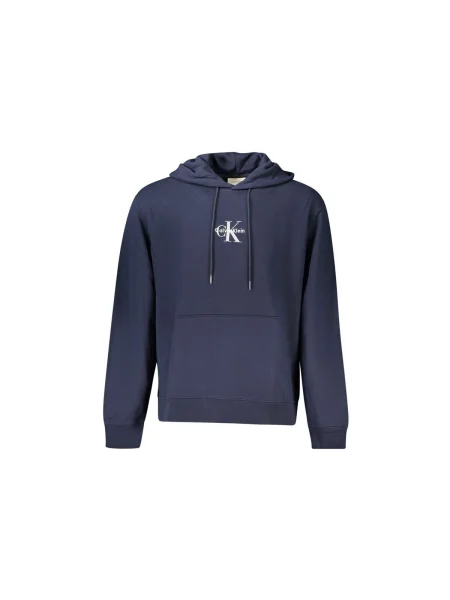 Geacă de blugi Calvin Klein Jeans din material terry albastru