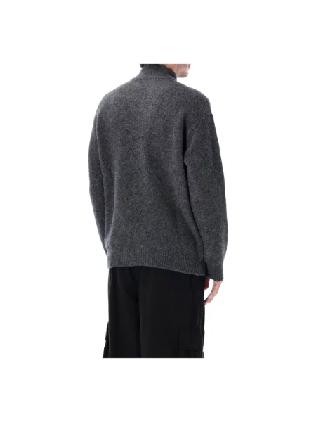 Lniany sweter C.p. Company szary