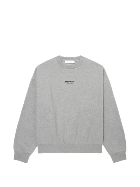 Pulover Fear Of God Essentials cu imagine cu decolteu rotund gri
