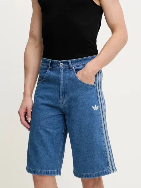 Džínové šortky adidas Originals Firebird modrá