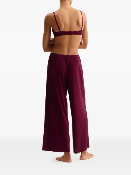 Sutien Eres cu dungi din dantelă violet