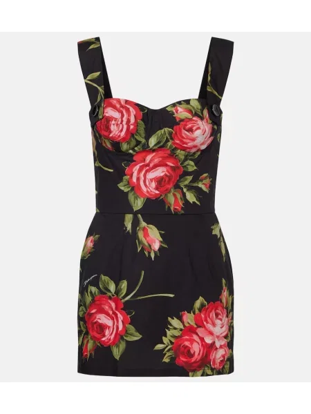 Rochie Dolce&gabbana cu model floral de costum negru