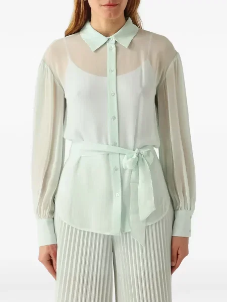 Bluză Twinset cu legături verde