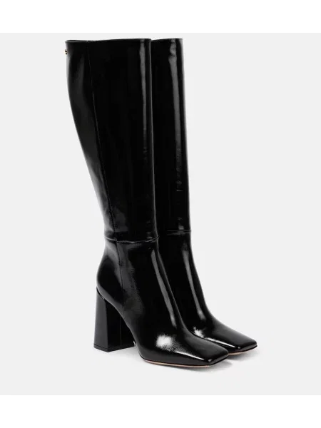 Cizme Gianvito Rossi din piele de lac negru