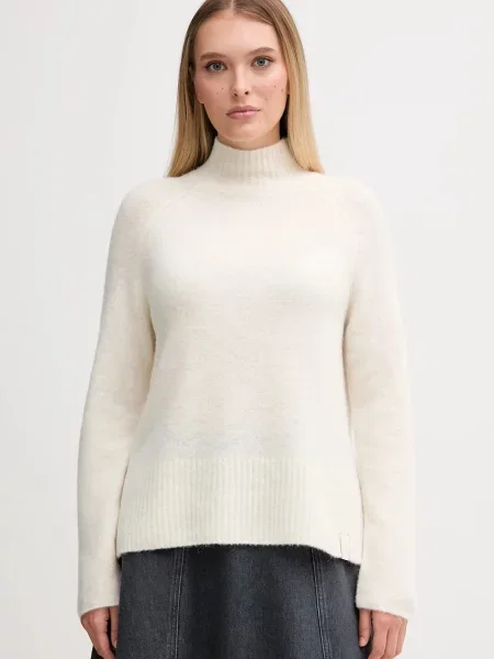 Gaudi sweter z golfem beżowy