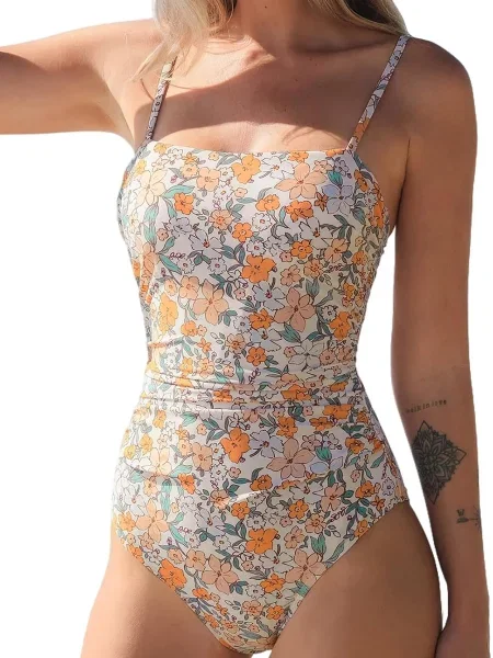 Купальник Cupshe помаранчевий зелений