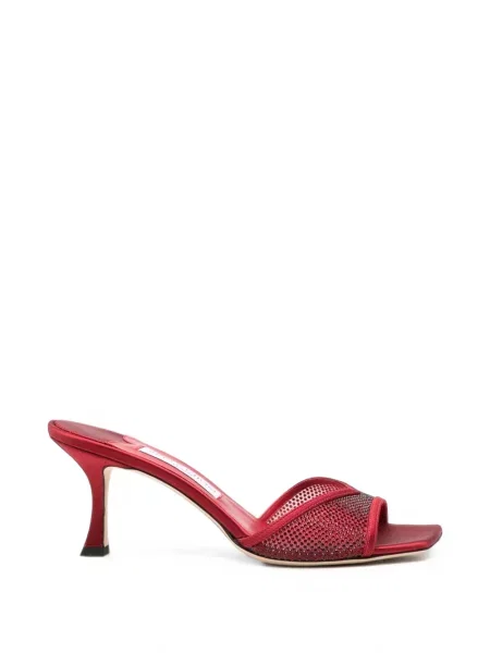 Papuci tip mules Jimmy Choo roșu