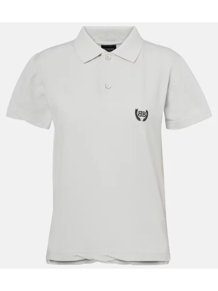 Polo Balenciaga alb