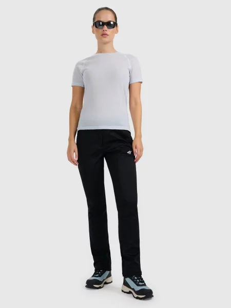 4F t-shirt sportowy koszulka z wełną merino XS niebieska