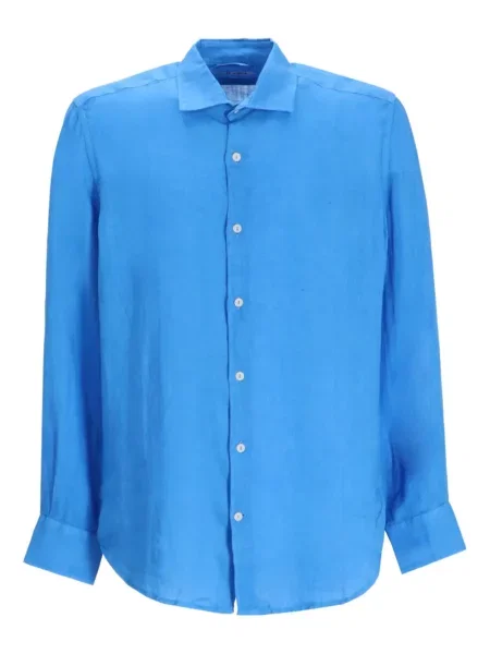 Ленена риза Mc2 Saint Barth синьо