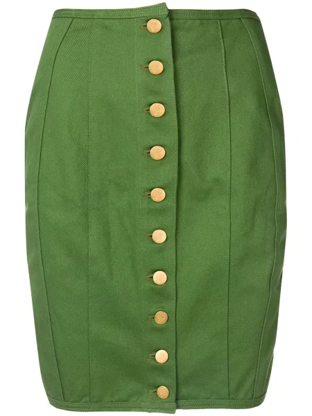 Krajkové pouzdro pouzdrová sukně Jean Paul Gaultier Pre-owned zelené