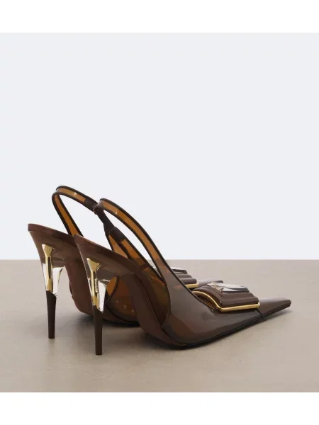 Lodičky Saint Laurent hnedá