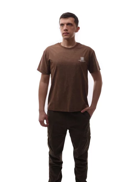 Футболка LUMO віскоза/поліестер коричневий