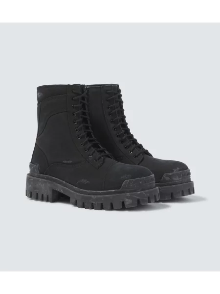Botine Balenciaga din dantelă negru