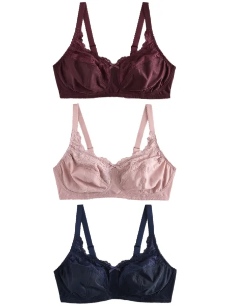 Next Sutien albastru închis / rosé / vin roșu