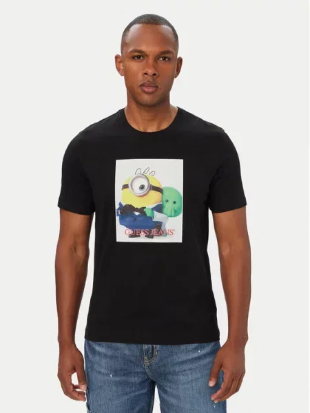 Guess Jeans T-Shirt μαύρο