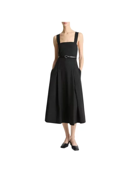 Sukienka midi Vince do kolan czarna