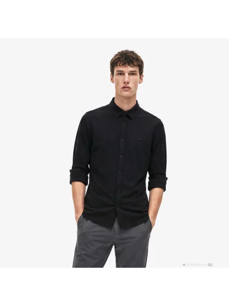Lacoste сорочка чоловіча Slim Fit чорна