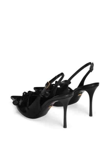 Pantofi cu toc Dolce & Gabbana slingback negru