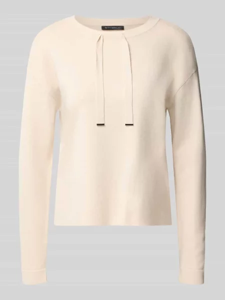 Sweter z wiązanym detalem ze sznurka Betty Barclay