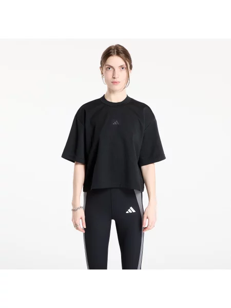Póló adidas Yoga Motion Waffle T-Shirt Black M fekete