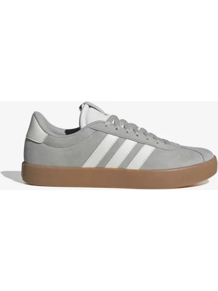 Buty do biegania adidas VL Court jasnoszary brązowy biały
