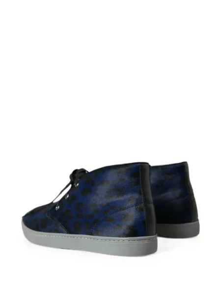 Sneakerși Dolce & Gabbana cu imagine cu model leopard albastru