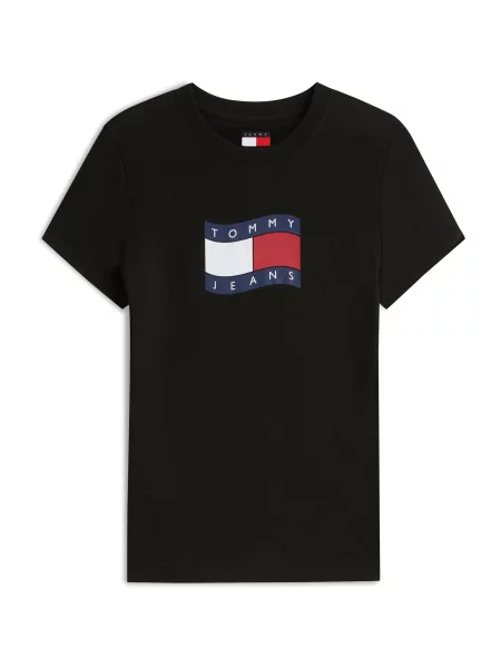 Tricou Tommy Hilfiger Jeans alb