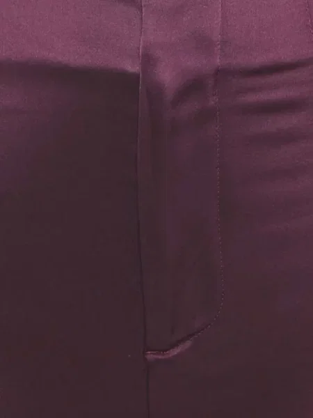 Pantaloni Alice + Olivia din satin violet
