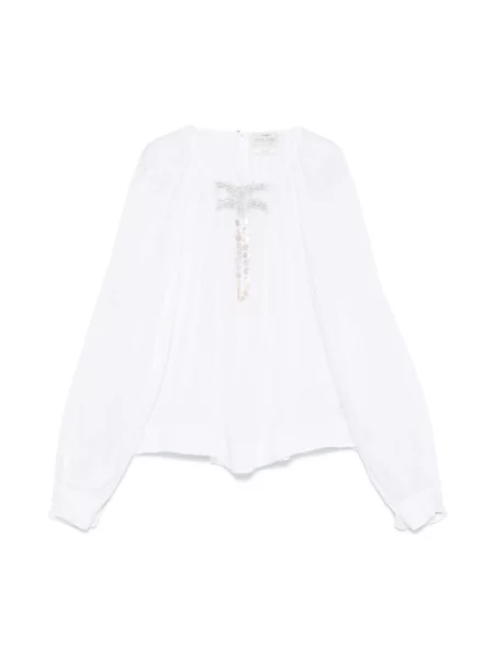 Forte Forte koszula z aplikacją shirt biały