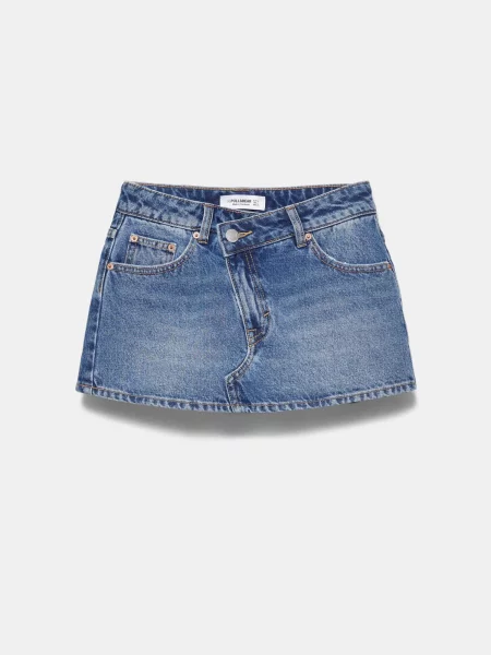 Pull&Bear Sukně džínovina modrá